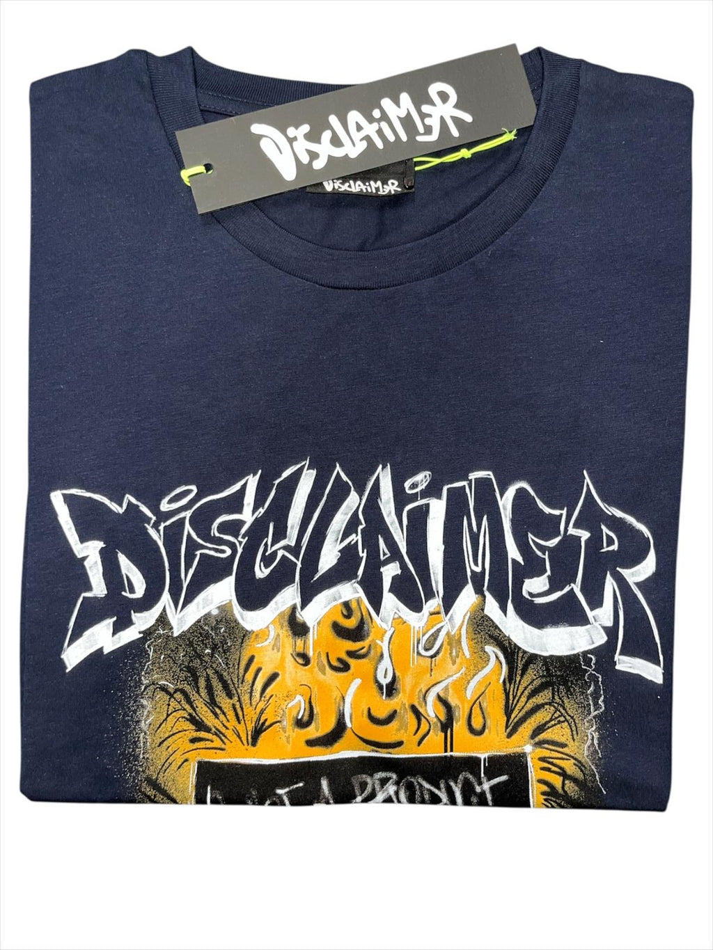 T-shirt disclaimer uomo