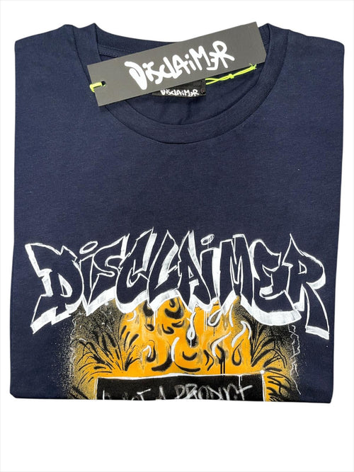 T-shirt disclaimer uomo