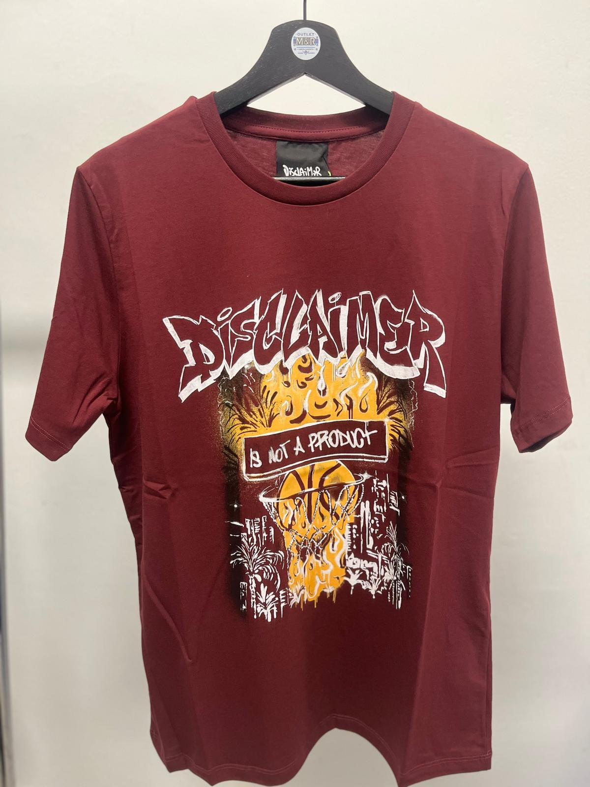 T-shirt disclaimer uomo