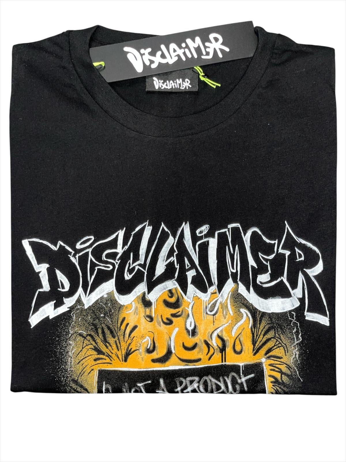 T-shirt disclaimer uomo