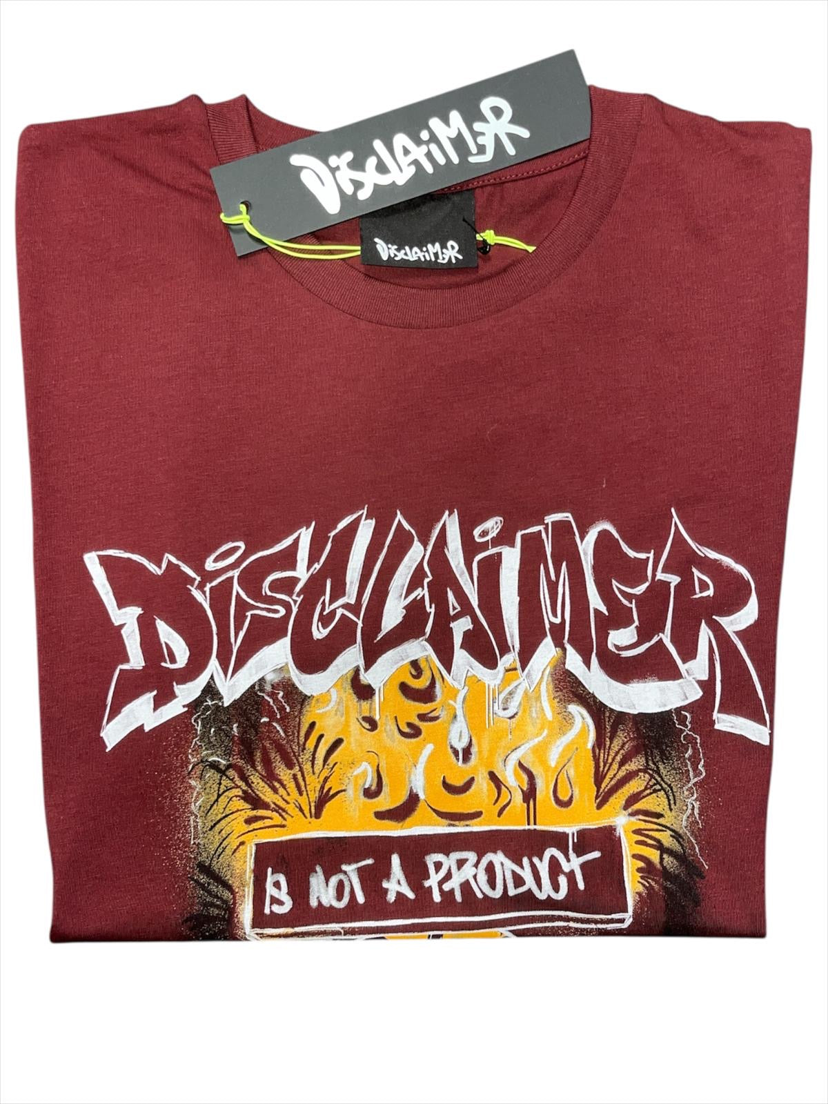 T-shirt disclaimer uomo