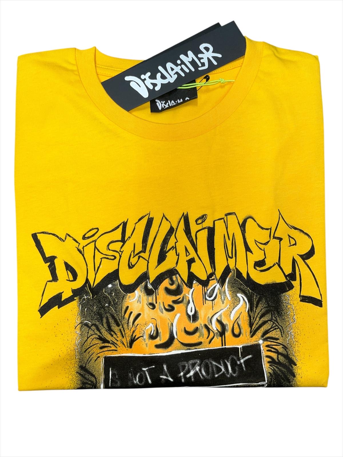 T-shirt disclaimer uomo